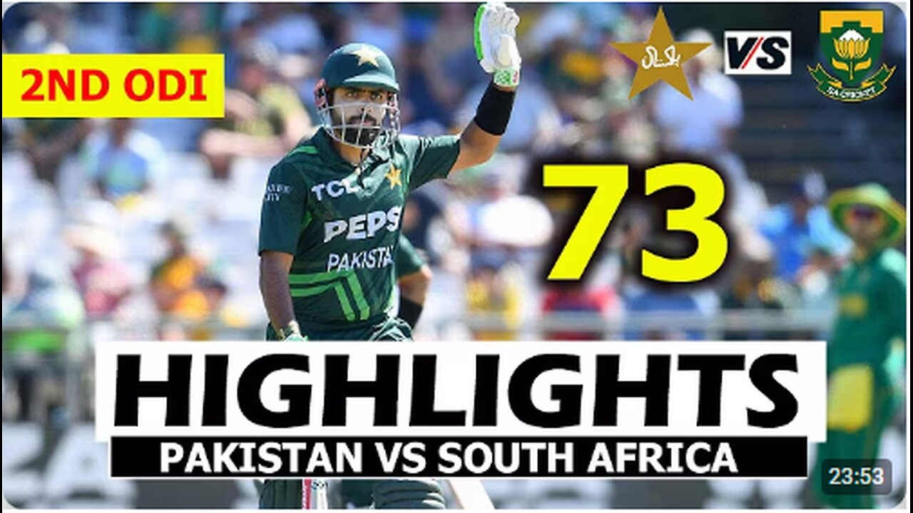 "Pakistan vs South Africa 2nd ODI Highlights | Thrilling Cricket Action! | Pakistan innings"