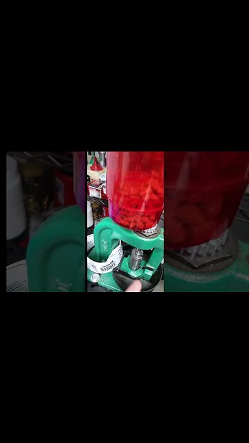 Lee 358-105 Semi Wad Cutter Going Through The .358" Push Through Sizing Die