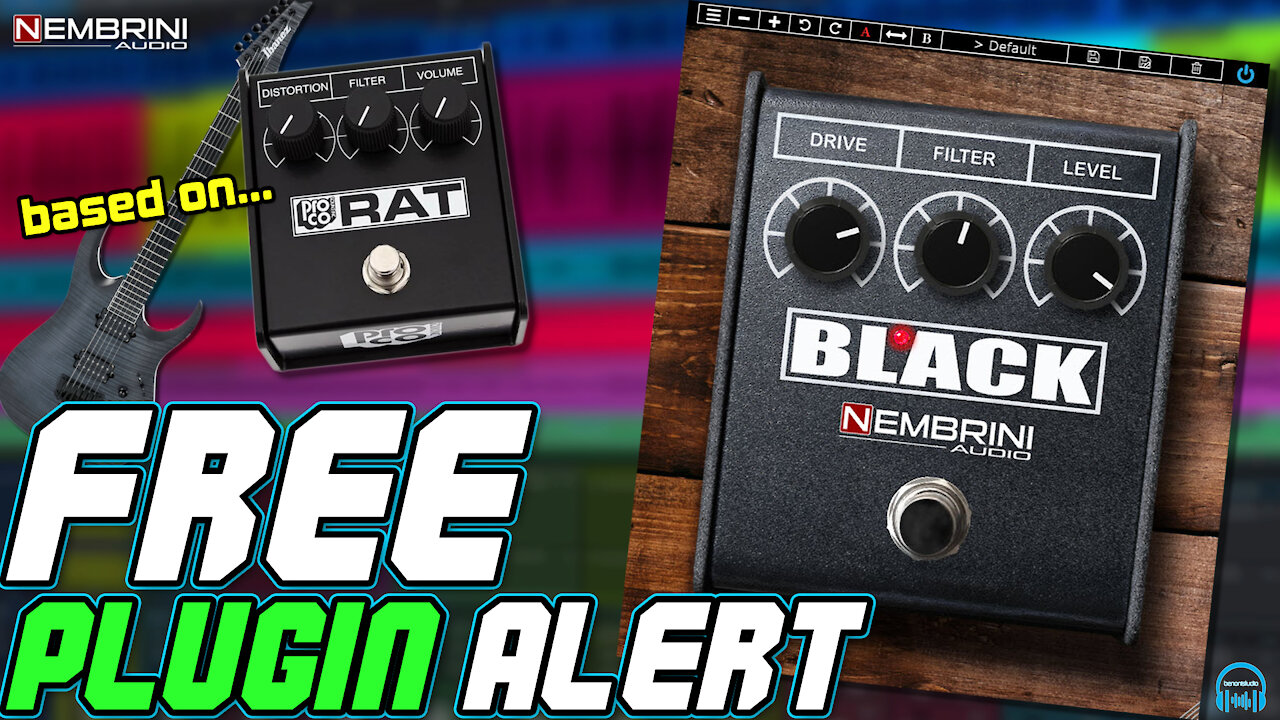 FREE PLUGIN ALERT - Nembrini Audio BLACK (Guitar Distortion Stomp Pedal) 🔥