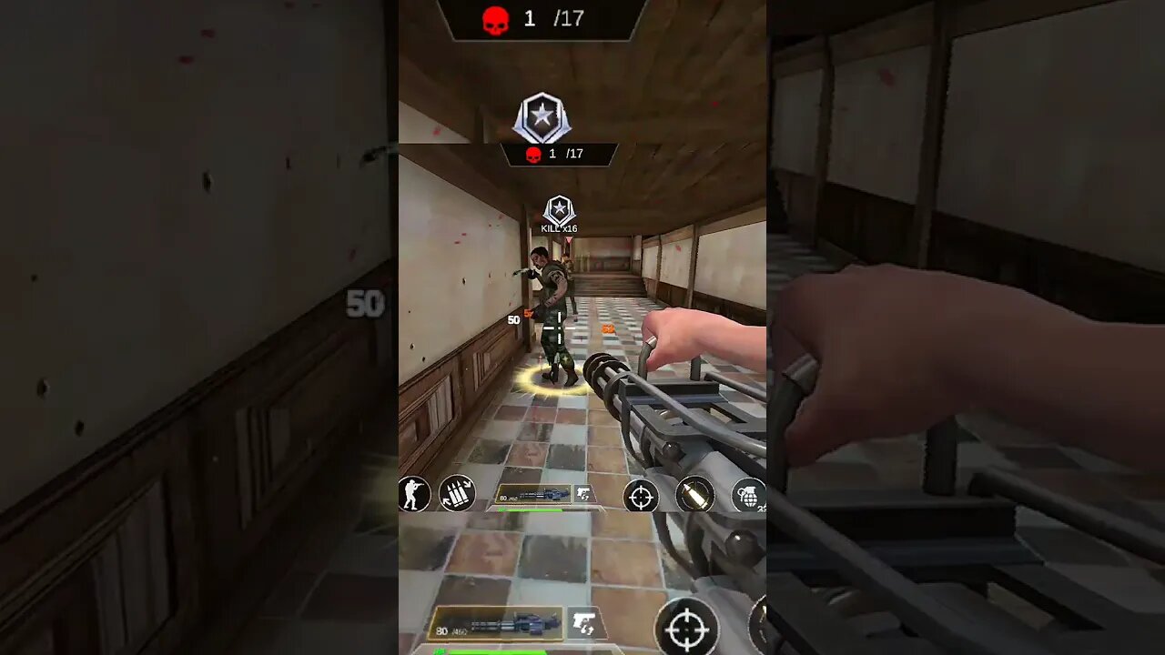 Battle shooting games in smartphone