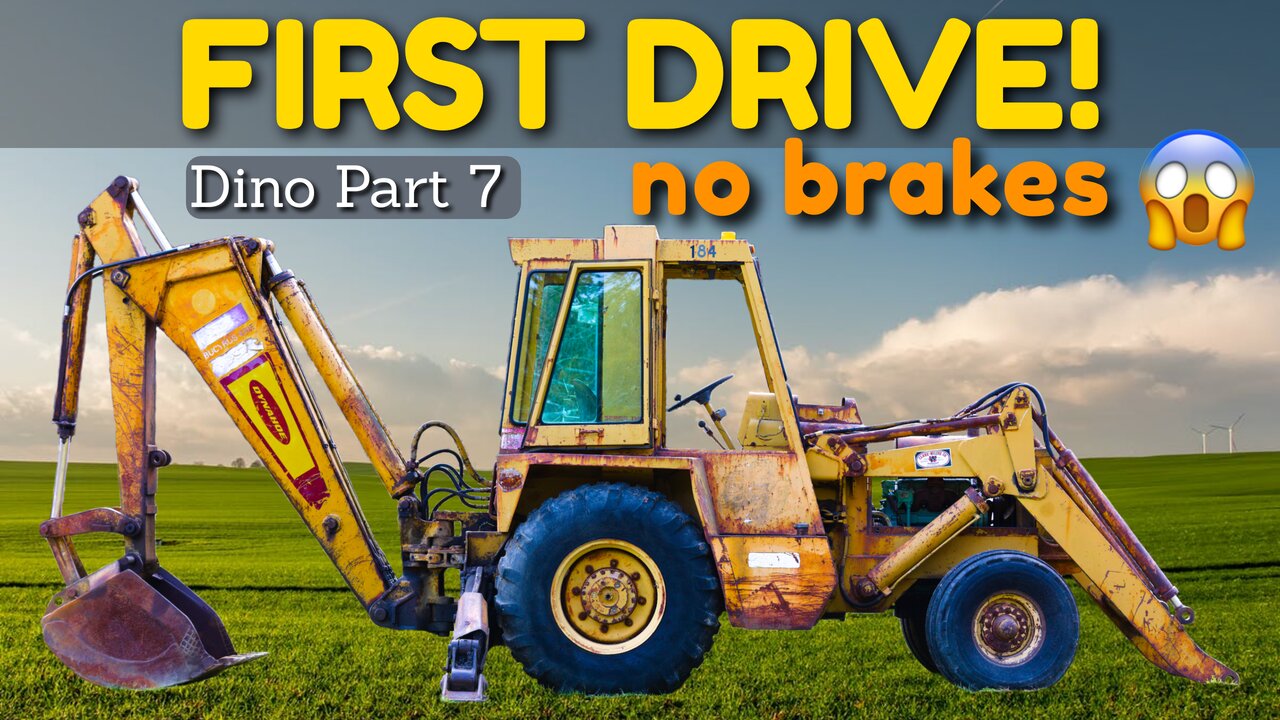 Dynahoe 160 Backhoe First Drive - NO BRAKES [Dynahoe 160 Part 7]