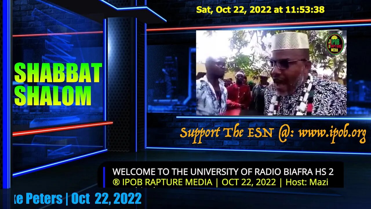 Welcome To The University Of Radio Biafra | USA LIVE | Host: Mazi Iyke Peters | Oct 22, 2022