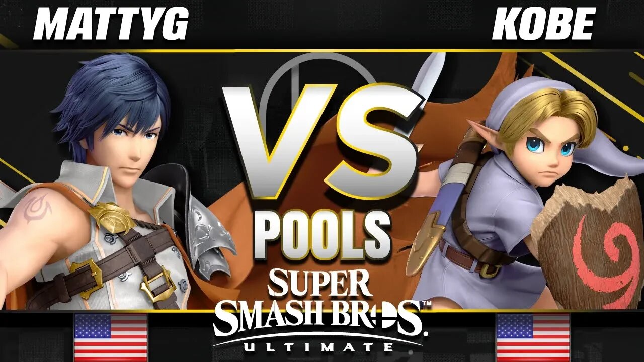 DMG | MattyG (Chrom) vs. RG | Kobe (Young Link/Lucina) - Ultimate Pools - SC United