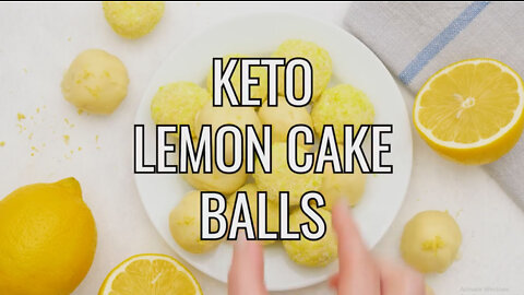 Keto Lemon Cake Balls