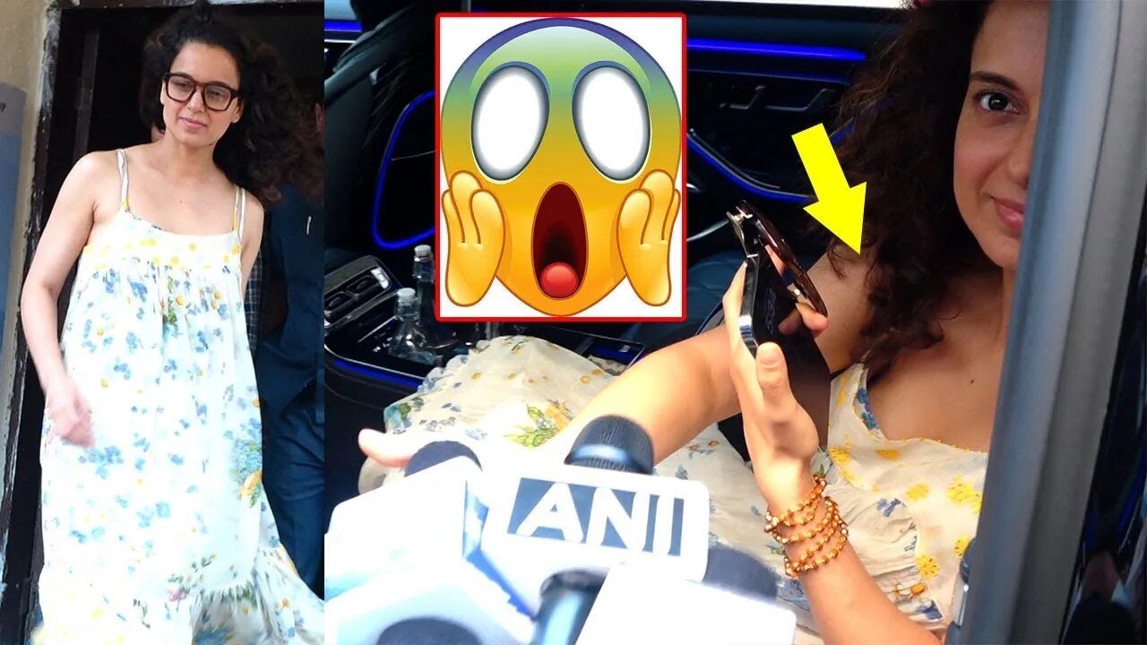 OOPS..Yeh Kya Dikh Gaya 😱😂 Kangana Ranaut Suffers OOPs.. Moment In Eazy Breeze Cotton Spegity Maxi