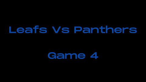 Leafs vs Panthers game 4