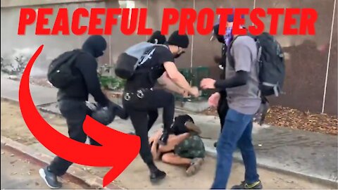 Man Protesting Trans Pedophile In Women & Girls Spa Assaulted By Antifa Mob