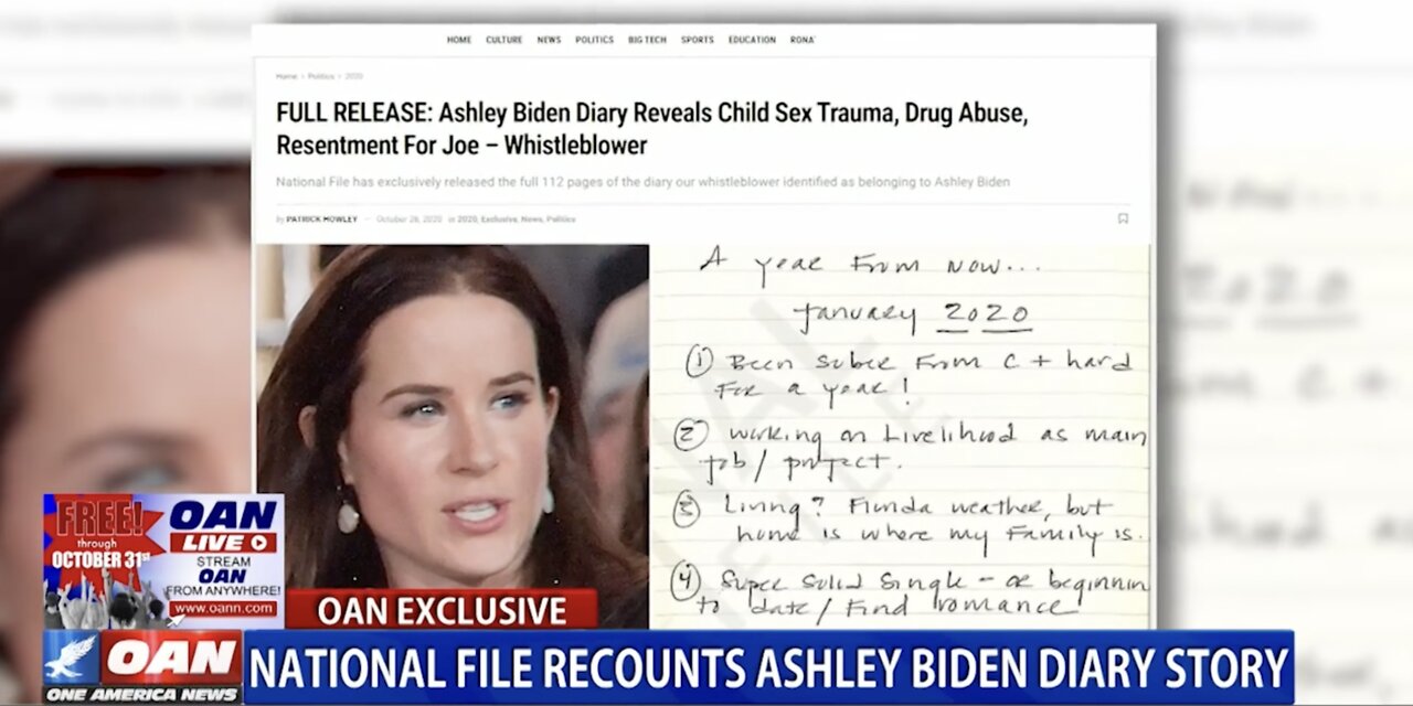 OAN EXCLUSIVE: National File Recounts Ashley Biden Diary Story