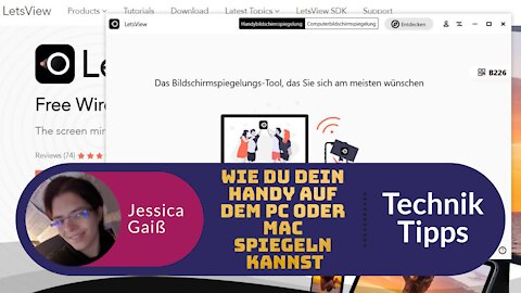 Wie Du Dein Handy mit der Software Lets View auf dem PC & MAC spiegeln & mirror kannst!