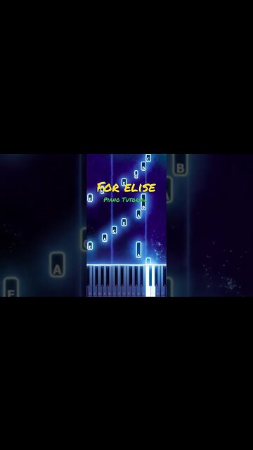 For Elise Piano Tutorial - Subscribe For More #shorts #pianotutorial #learnpiano