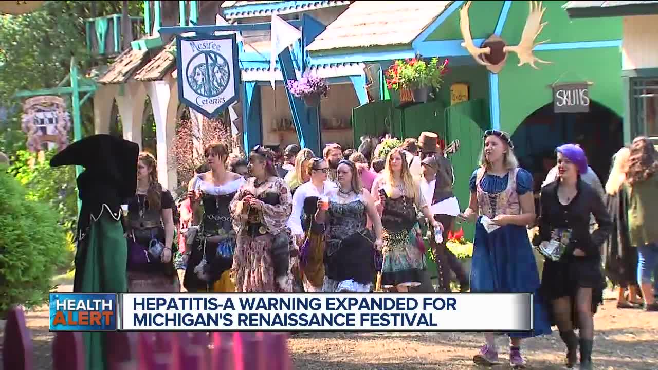 Attendee at Renaissance Festival diagnosed with Hepatitis A, vaccination urged