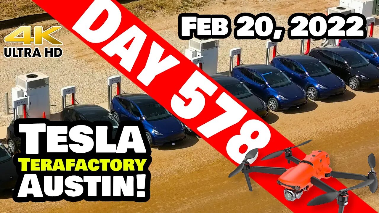 PRODUCTION CARS READY TO LEAVE GIGA TEXAS! - Tesla Gigafactory Austin 4K Day 578 - 2/20/22 - Tesla