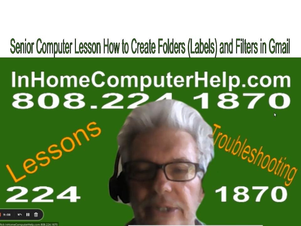 Senior Computer Lesson How to Create Folders (Labels) and Filters in Gmail