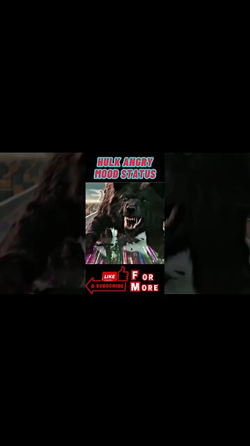 Hulk Angry Mood Whatsapp Status✘●𝙎𝙪𝙗𝙨𝙘𝙧𝙞𝙗𝙚✘● #shortvideo #shorts #hulk #viral #avengers #status 📸 📸