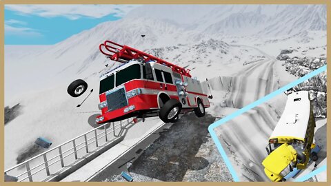 TruckFails | Cars vs Pit vs Snow | BeamNG.Drive |TrucksFails