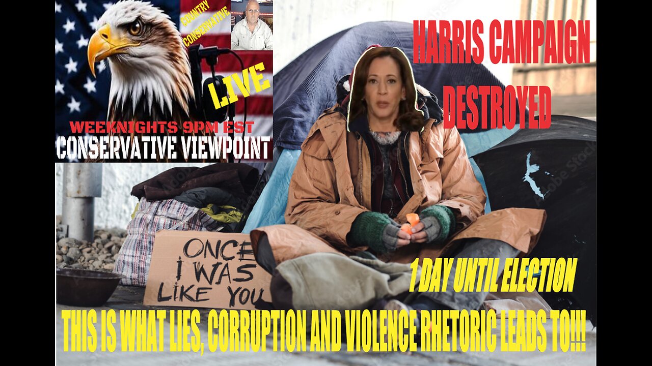 JOIN ME TONIGHT FOR A PRE - ELECTION EPISODE OF THE CONSERVATIVE VIEWPOINT @ 9PM EST.