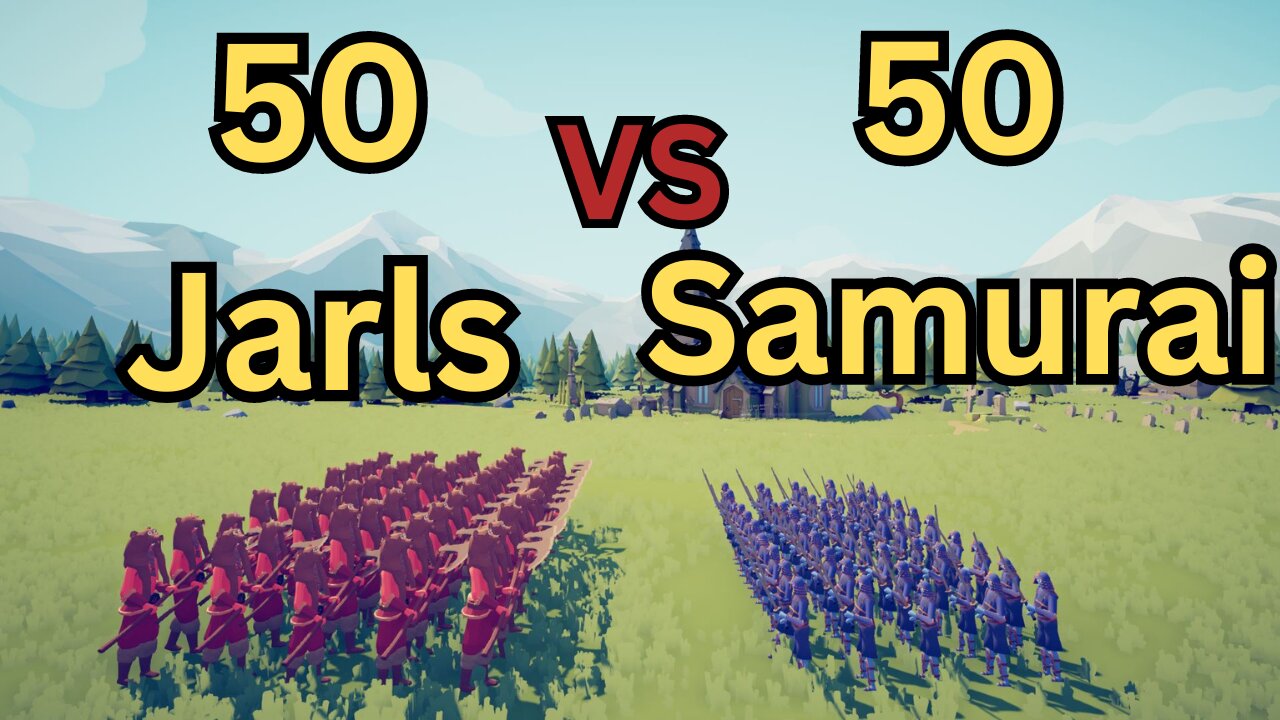 50 Jarls Versus 50 Samurai || Totally Accurate Battle Simulator