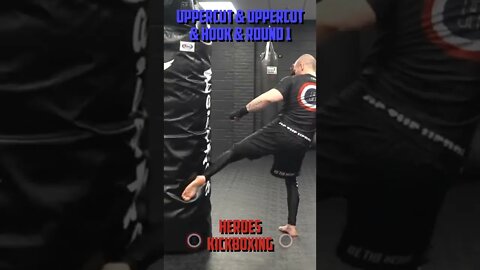 Heroes Training Center | Kickboxing "How To Double Up" Uppercut & Uppercut & Hook & Round 1#Shorts