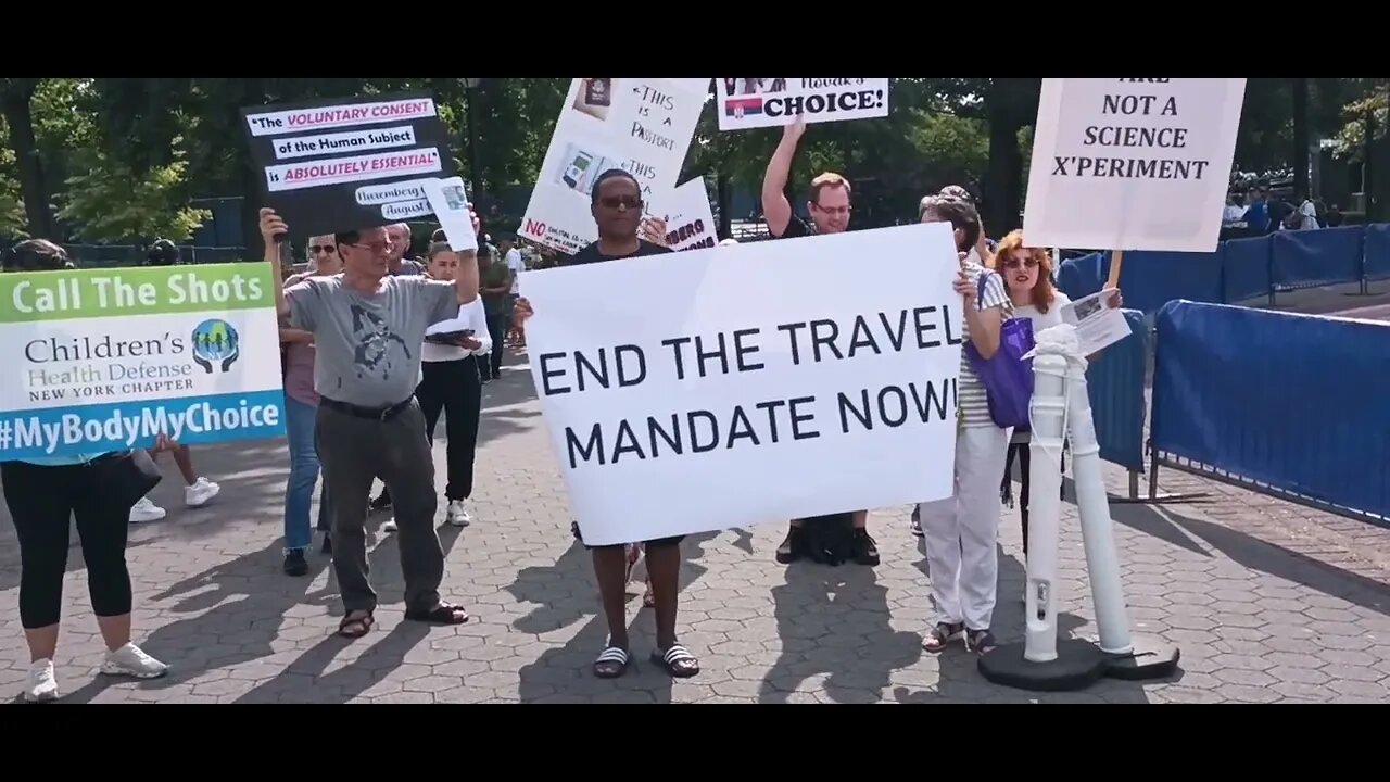 The #standwithnovak Rally at Bille Jean Tennis Center #usopen hosted by @teacher_choice