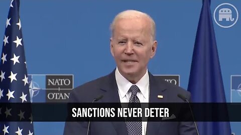 Biden AGAIN contradicts his own administration on the purpose of sanctions on Russia