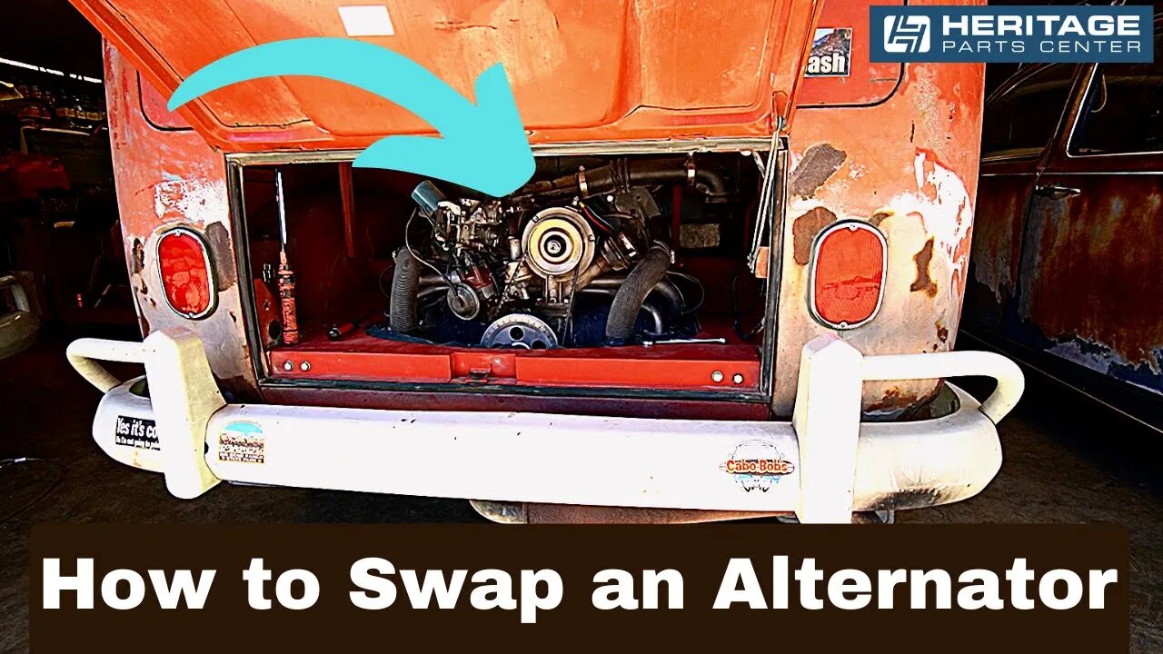 The Alternator is Bad in this VW Bus and We Are Going to Replace it!