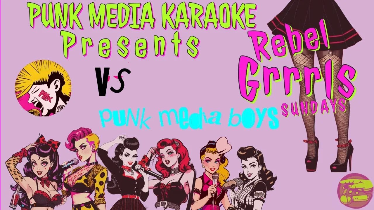 Rebellion Amplified: Riot Grrls and Punk Media Boys Unite for a Raw Karaoke Open Mic