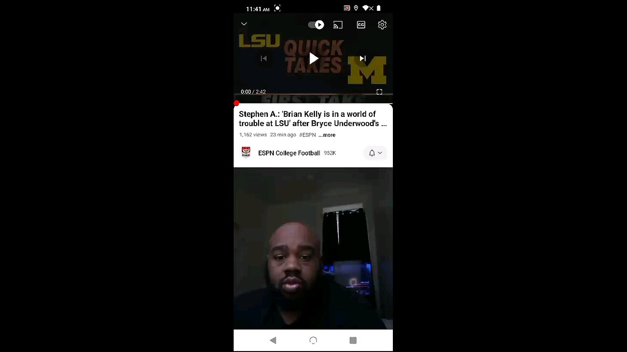 BRYCE UNDERWOOD FILPS COMMITMENT FROM LSU To MICHIGAN