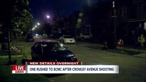 One rushed to ECMC after Sunday night shooting