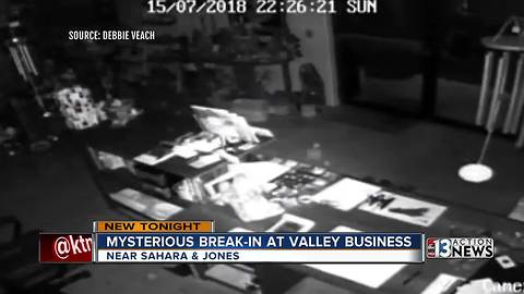 Owner: More than burglar caught on surveillance camera at Las Vegas spiritual healing store