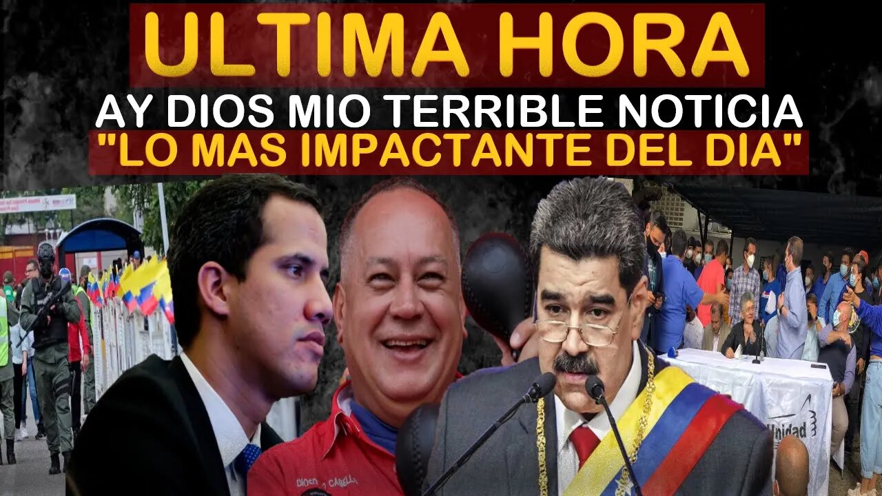 🔴SUCEDIO HOY! URGENTE HACE UNAS HORAS! MIRALO ANTES QUE LO BORREN - NOTICIAS VENEZUELA HOY