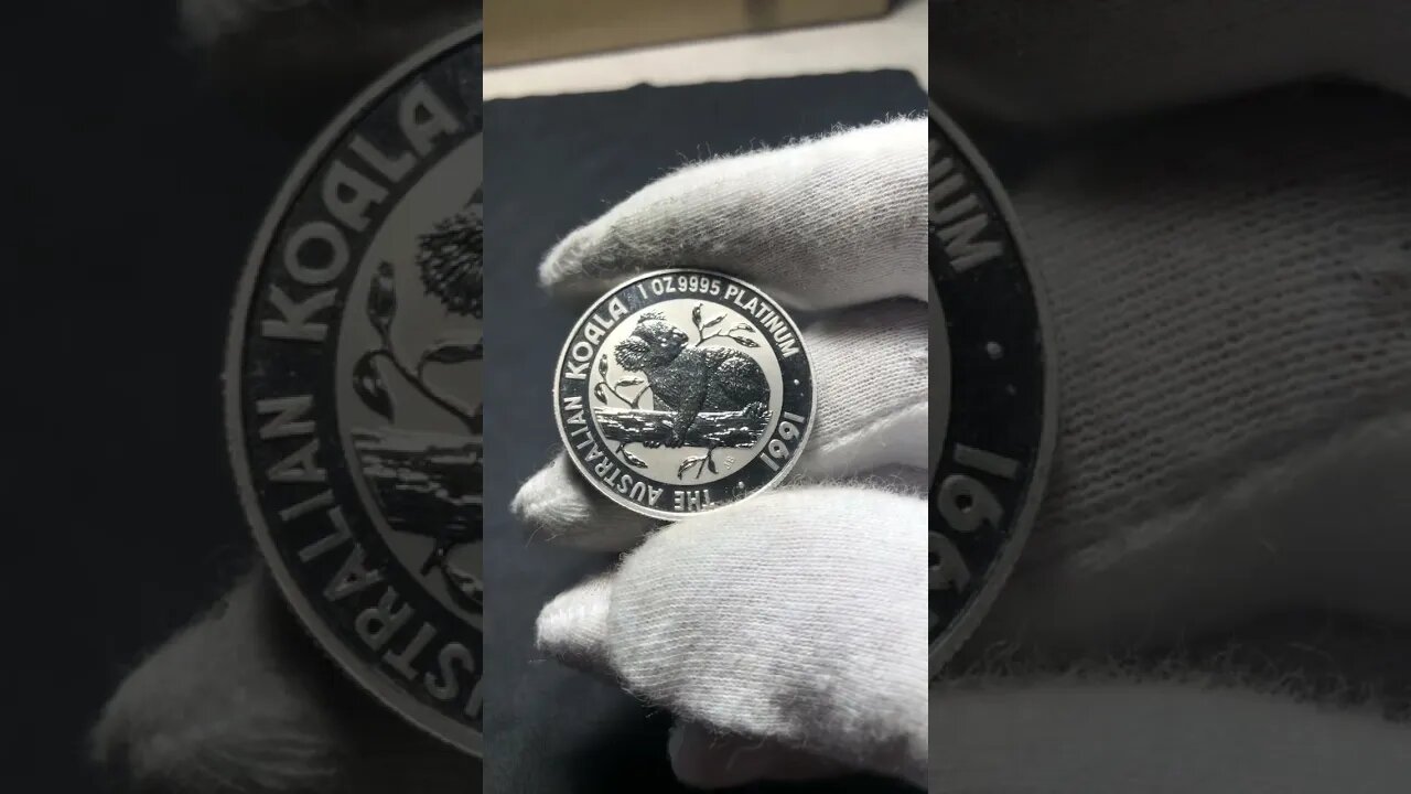 1991 Platinum Koala .9995 Fine - Auction Item [Lot 7] - 2.27.2022 Live Coin Auction #Shorts