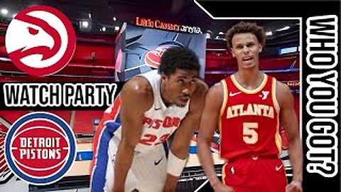 Atlanta Hawks vs Detroit Pistons | Live Play by Play & Watch Party Stream | NBA 2024 Game 🏀🔥