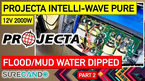 Projecta 12V 2000W Intelli-Wave Pure Sine Wave Inverter Flood mud water. Repair. Fixable_ Part 2