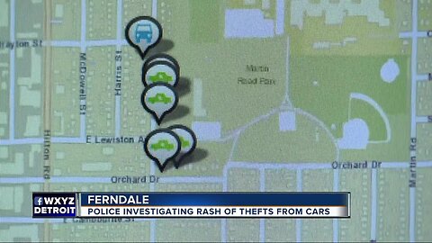 Police investigating rash of thefts from cars