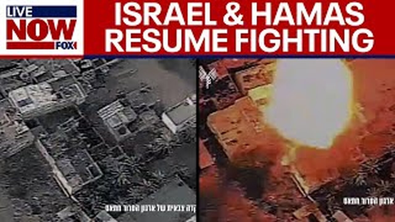 Israel-Hamas war resumes: Airstrikes in Gaza | LiveNOW from FOX