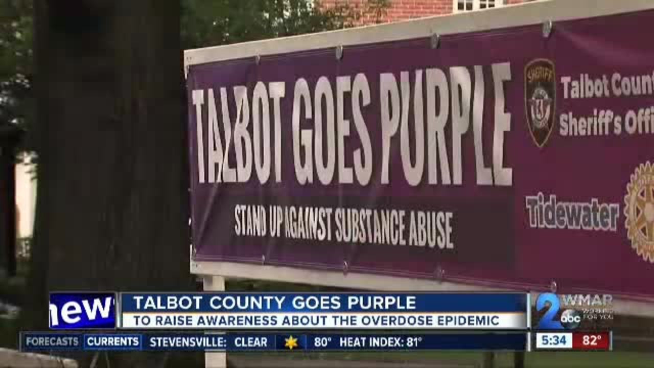 Talbot County goes purple to raise awareness about the overdose epidemic