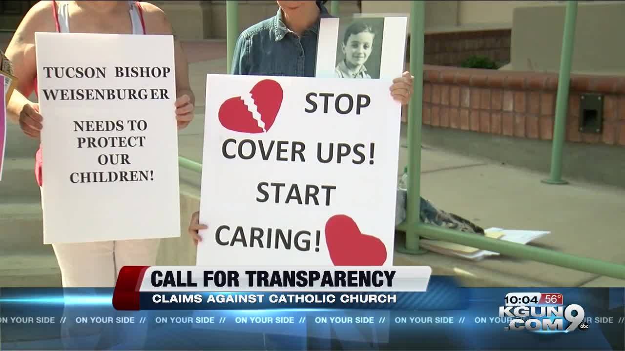 Protesters call for deeper look into Arizona's Catholic church