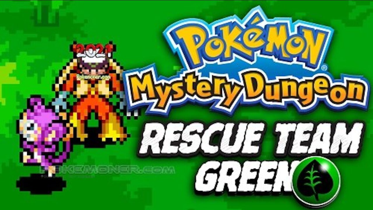 Pokemon Mystery Dungeon Green Rescue Team - The third version of Pokemon Mystery Dungeon GBA Series