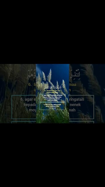 Surah Yasiin Ayat 6 . #alquran #quran #murottal