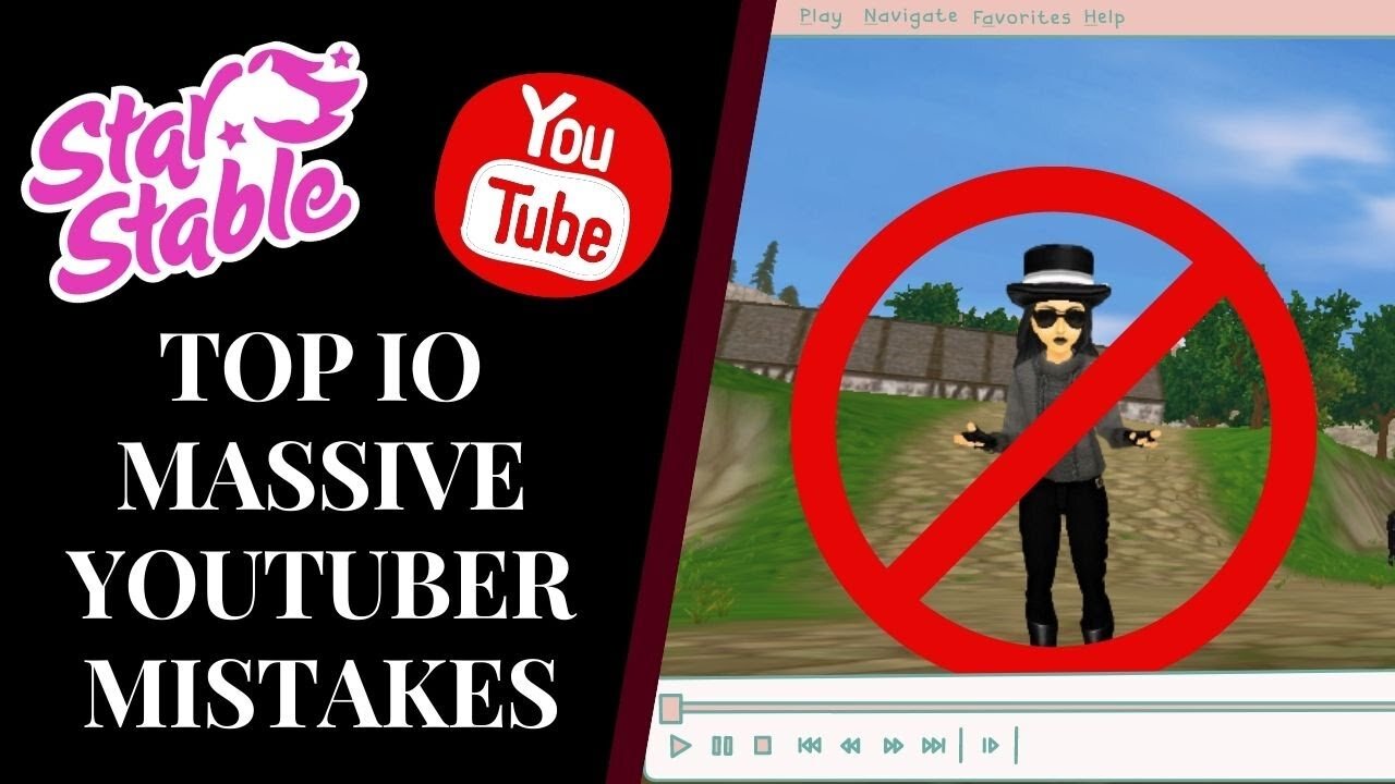 TOP 10 MASSIVE YOUTUBER MISTAKES! 💀 Star Stable Quinn Ponylord