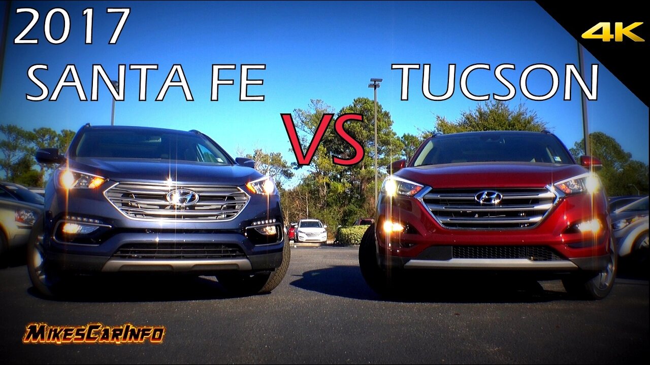 Ultimate Comparison: 2017 Hyundai Santa Fe Sport vs Tucson