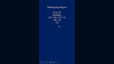 Multiplying Integers (Question #8) #shorts