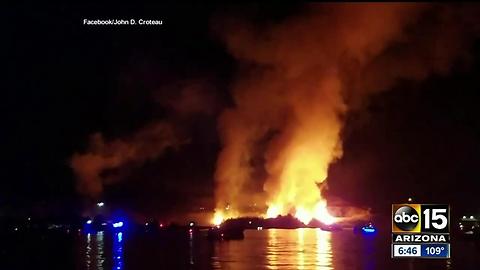 Fireworks show sparks wildfire in Parker