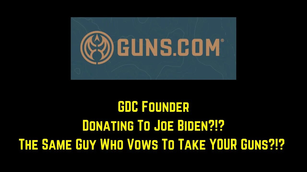 Guns.com Founder: The Guy Who Sells Guns Donates To The Guy Who Vows To Take YOUR Guns?!?