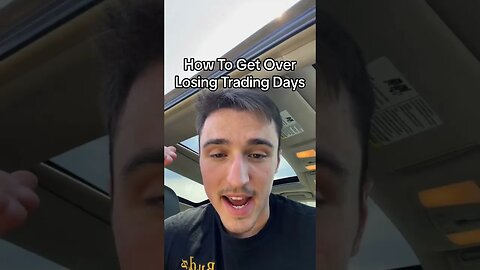 How To Get Over Losing Day Trading Days #daytrading #howtodaytrade #shorts