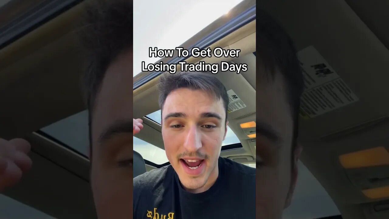 How To Get Over Losing Day Trading Days #daytrading #howtodaytrade #shorts