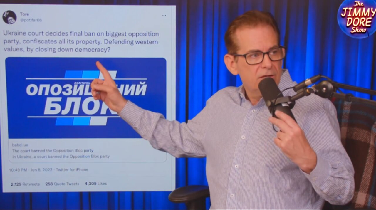 The Jimmy Dore Show: Ukraine court BANS main opposition party