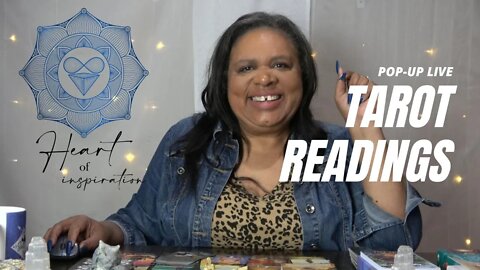 Pop-Up Live - #tarotreadings Free 1-card; $10 3-cards; $20 5-Cards