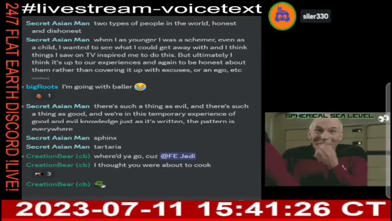 24/7 Flat Earth Discord Channel - siler330 Part 2