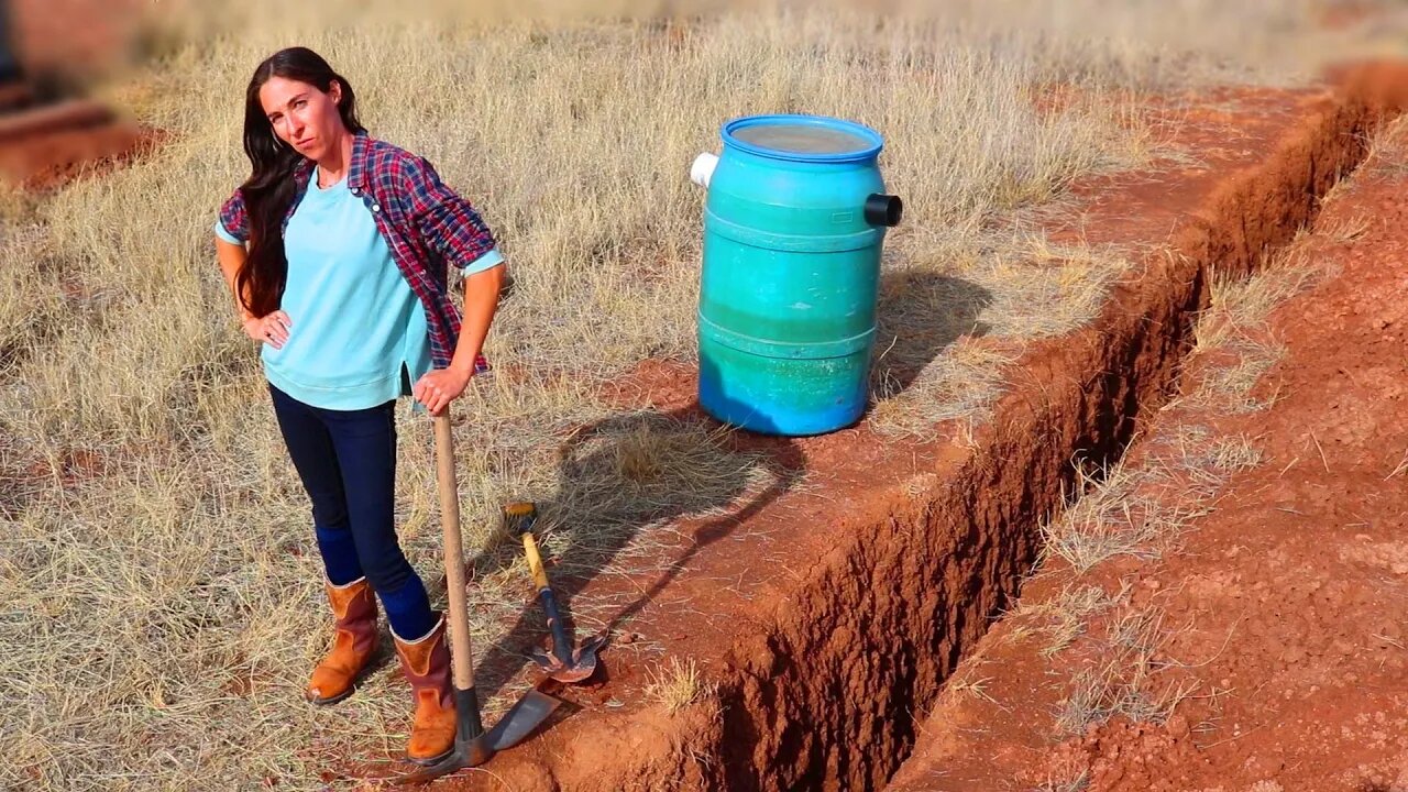 THIS TOOL CHANGED EVERYTHING | DIY Septic Installation | OFF-GRID Cabin Build